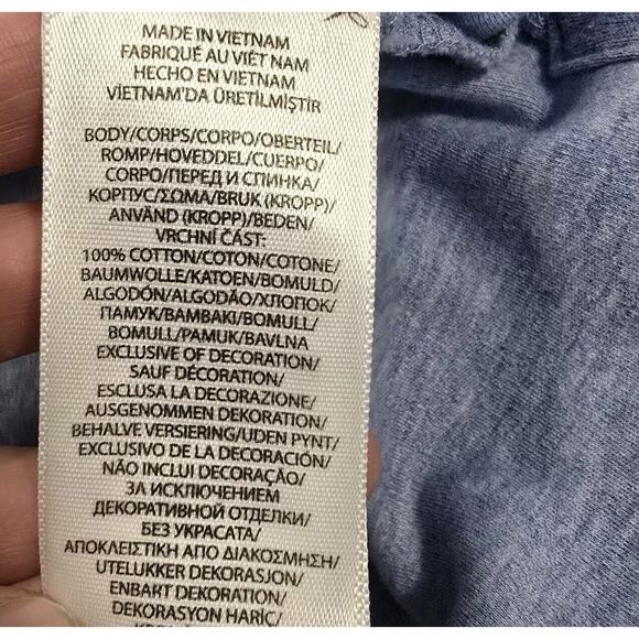 Polo Ralph Lauren Classic Fit Iconic Men's Medium 100% Cotton Heather Blue - Picture 9 of 9